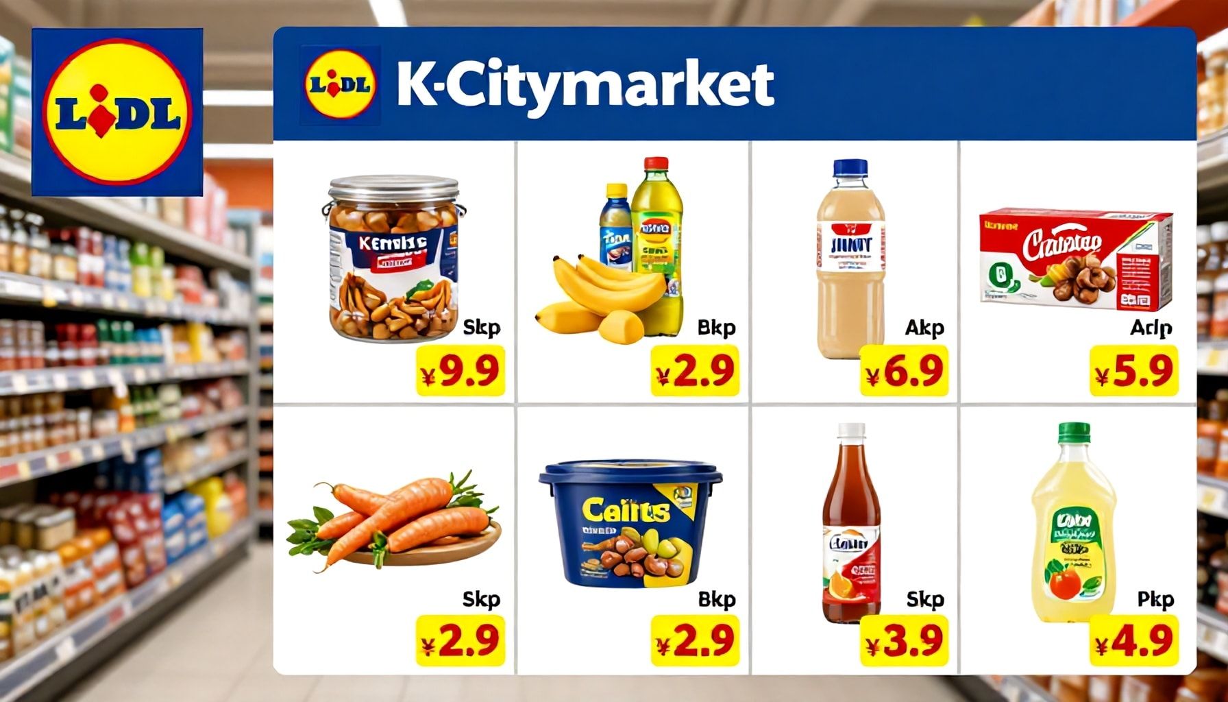 Miksi Viherlahden Lidl on halvempi kuin K-Citymarket – vertailu 10 suosituimmalla tuotteella*