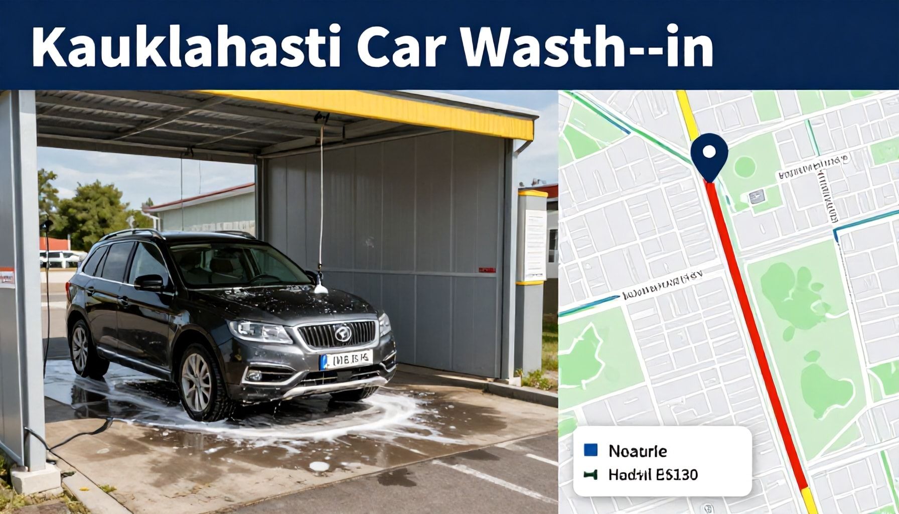 Missä Kauklahden autopesu tarkalleen sijaitsee – kartta ja helpoin reitti perille