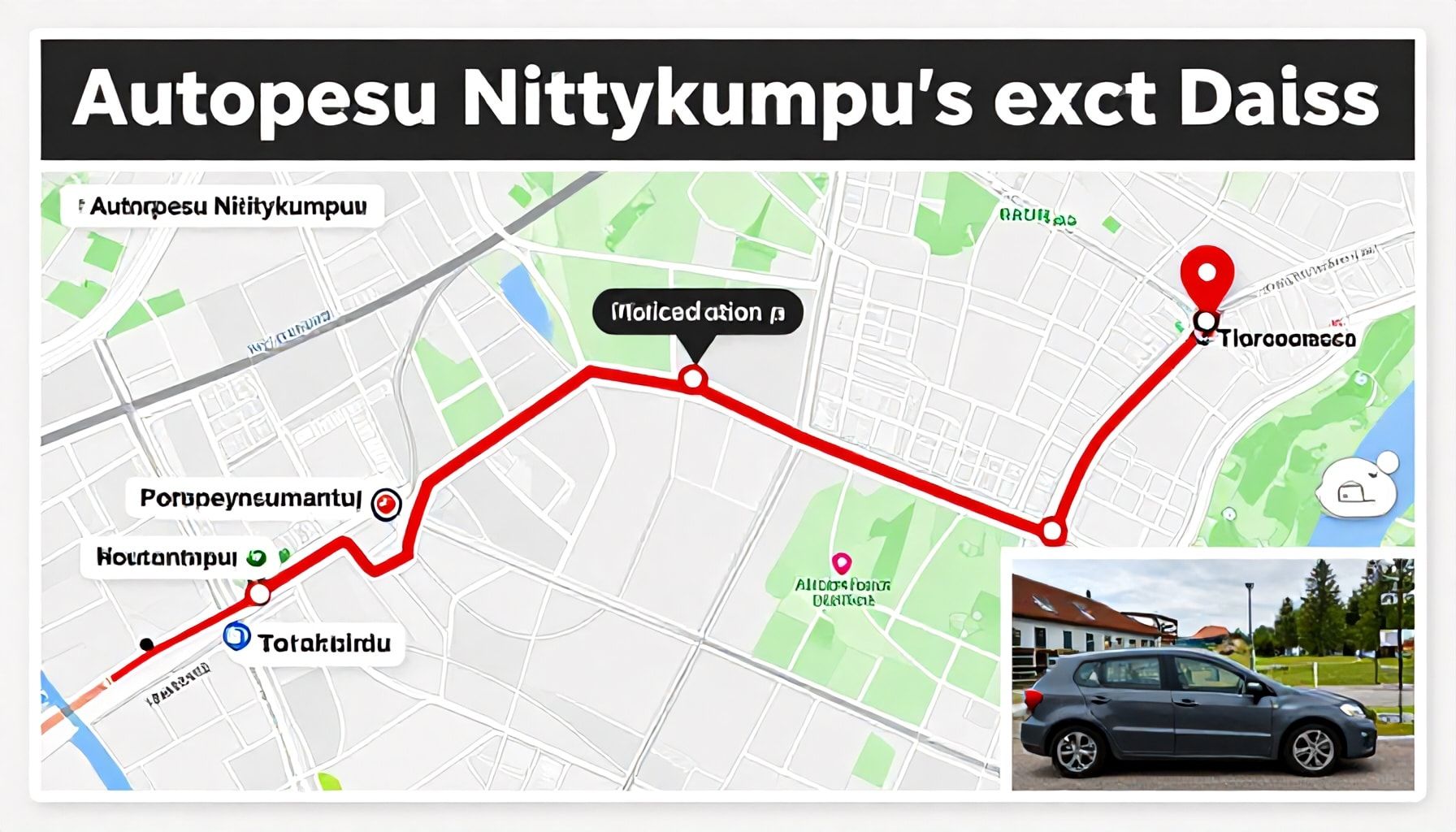 Mistä löydät Autopesu Niittykummun tarkan osoitteen ja miten sinne pääset helposti joukkoliikenteellä tai autolla