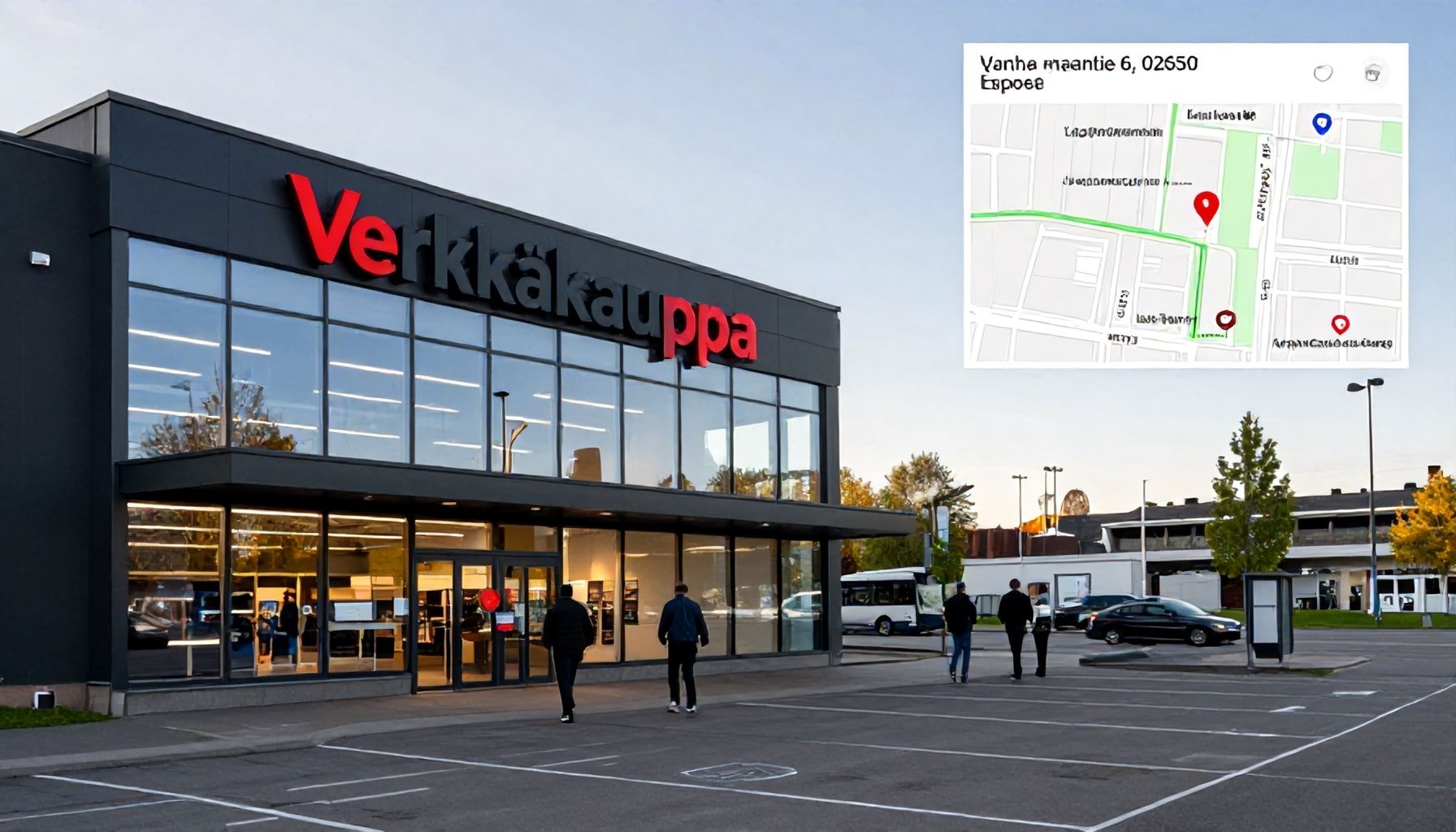 Mistä Verkkokaupan Leppävaaran myymälä tarkalleen löytyy – kartta ja kulkuohjeet kävijälle