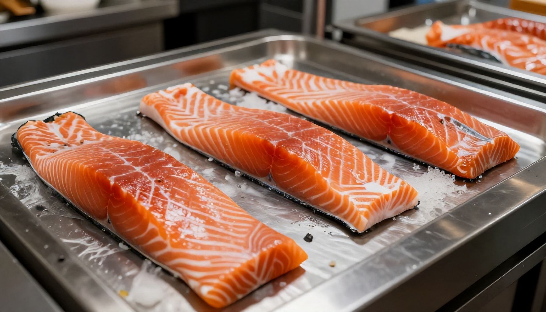 Mitä eroa on lohilla, joka on kypsytetty 48 tuntia, ja juuri saaliista leikatuilla paloilla? Sushi Kauklahtin kylmäketjun totuudet