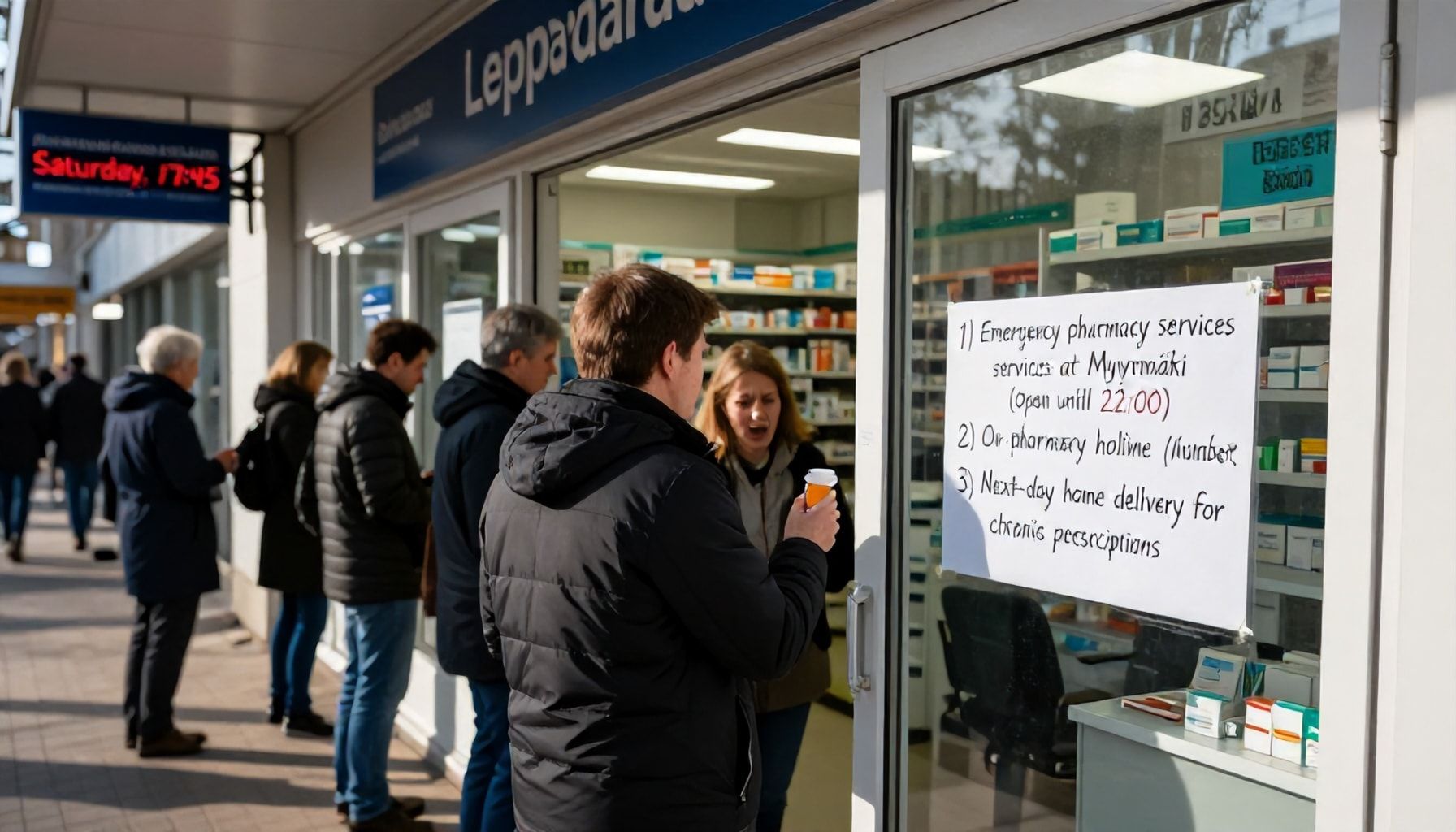Mitä tehdä, jos lääkkeesi loppuvat viikonloppuna? Nämä 3 vaihtoehtoa Leppävaarassa auttavat