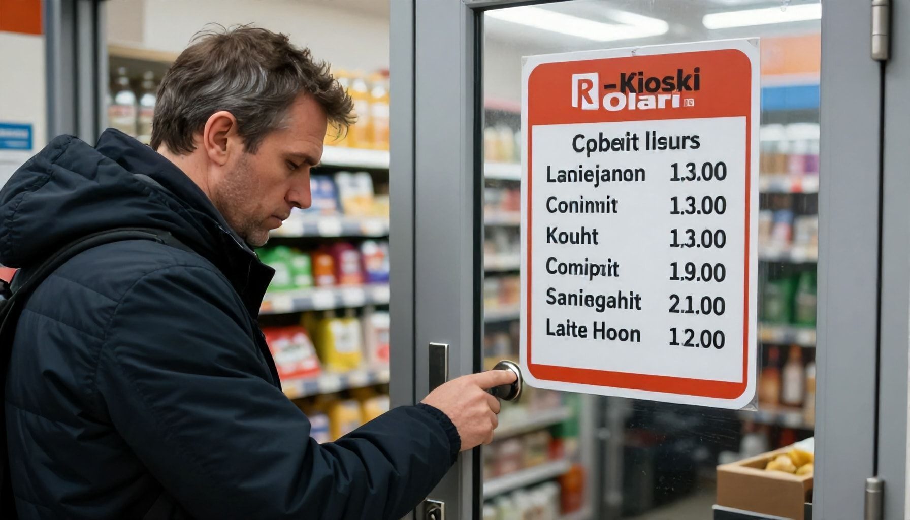 Miten välttää turhautuminen ovien lukittuessa – varmistuskeinot ennen matkaa kioskille