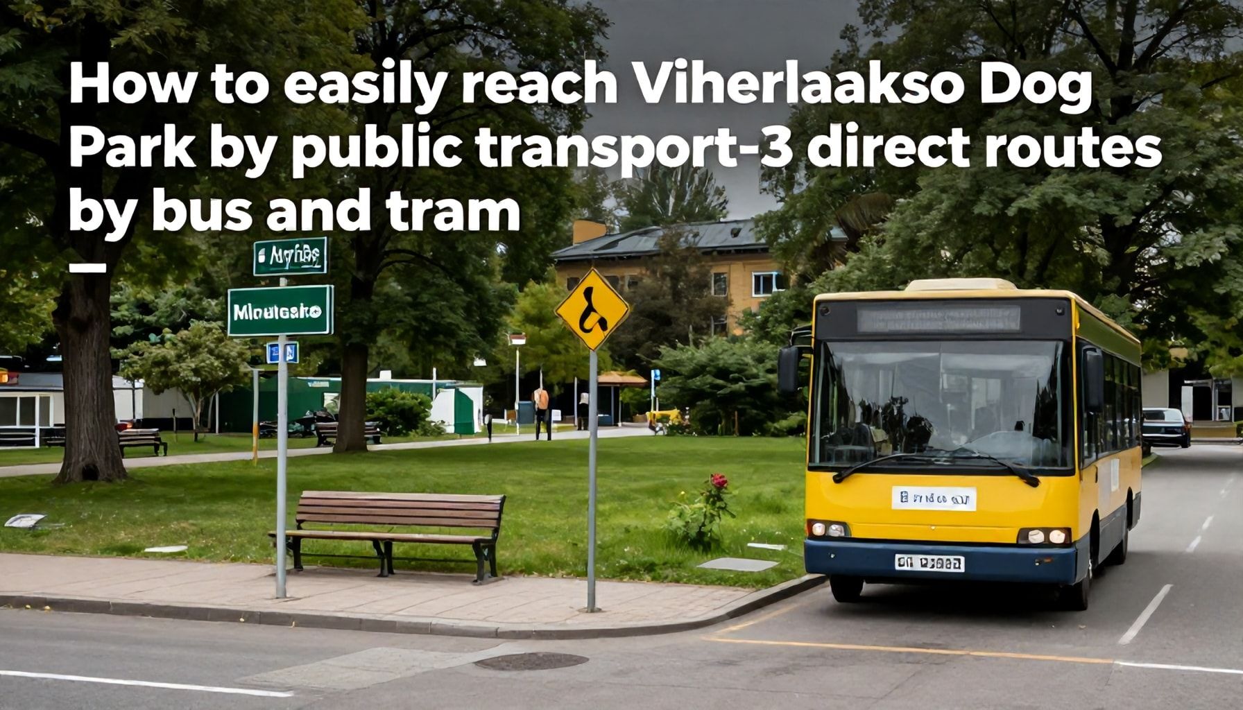 Näin pääset koirapuistoon helposti julkisilla: 3 suorinta reittiä bussilla ja ratikalla