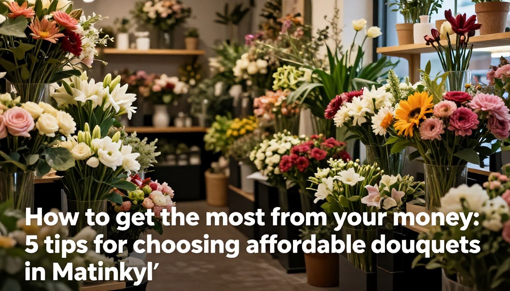 Näin saat eniten irti rahoistasi: 5 vinkkiä edullisten kukkakimpujen valitsemiseen Matinkylässä*