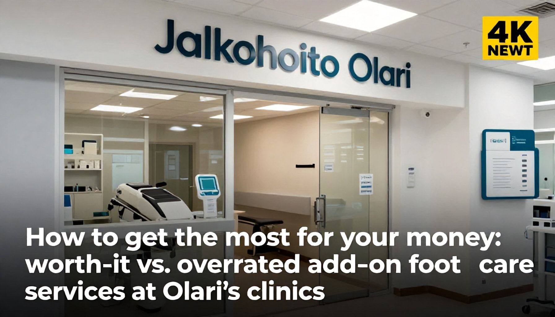 Näin saat eniten vastinetta rahoillesi: jalkahoidon lisäpalvelut Olarissa, jotka kannattaa ottaa (ja mitkä ei)*