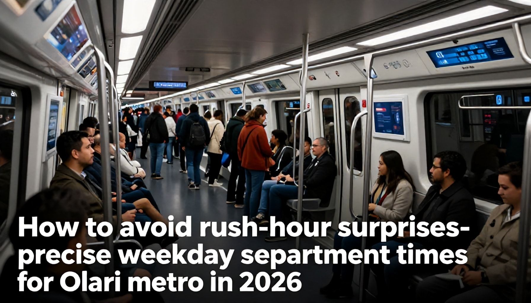 Näin välttät ruuhka-aikojen yllätyskikat: Olarin metron tarkimmat lähtöajat työpäivinä