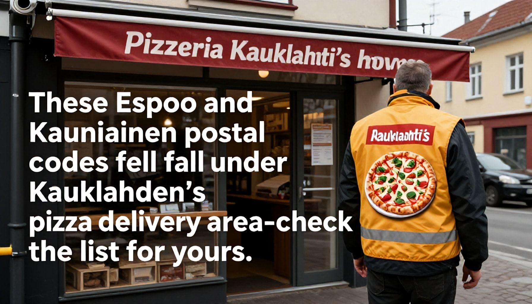 Nämä Espoon ja Kauniaisten postinumerot kuuluvat Kauklahden pizzatoimitusalueeseen – tarkista omasi listasta
