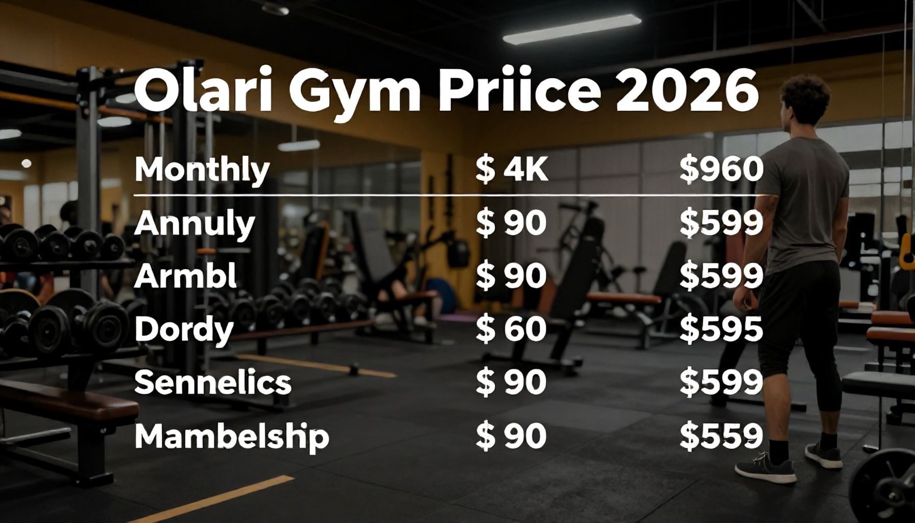 Olarin kuntosalin tarkat hinnat 2026 – kuukausi-, vuosi- ja opiskelijajäsenyyksien vertailu
