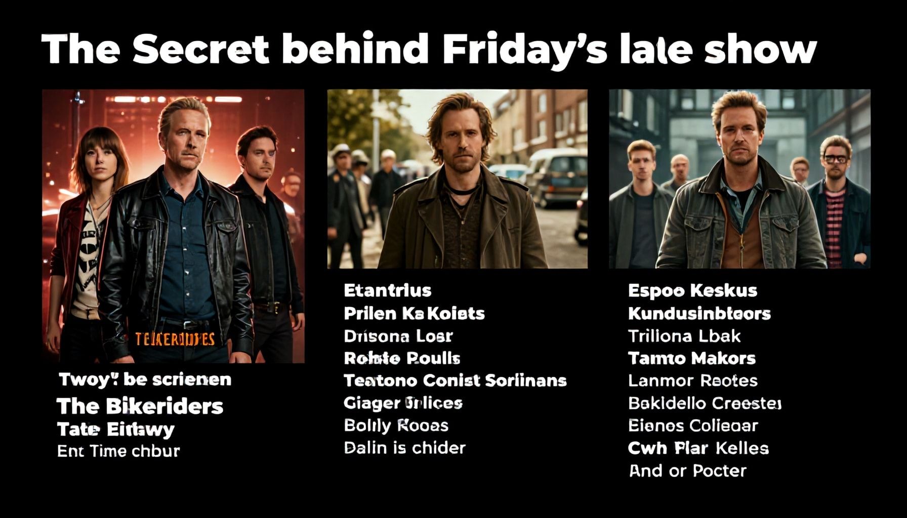 Perjantain late show’n salaisuus: miksi The Bikeriders on viikon odotetuin elokuva – ja missä muualla sitä ei näe