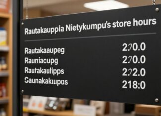 Rautakauppa Niittykummun aukioloajat 2024 – ajankohtaista tietoa