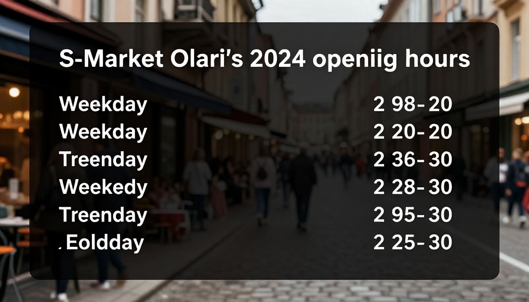 S-Market Olarin tarkat aukiolot arkisin, viikonloppuisin ja pyhin – vuodelle 2024 vahvistettu aikataulu