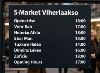 S-Market Viherlaakson aukioloajat 2024 – sujuva ostos joka päivä