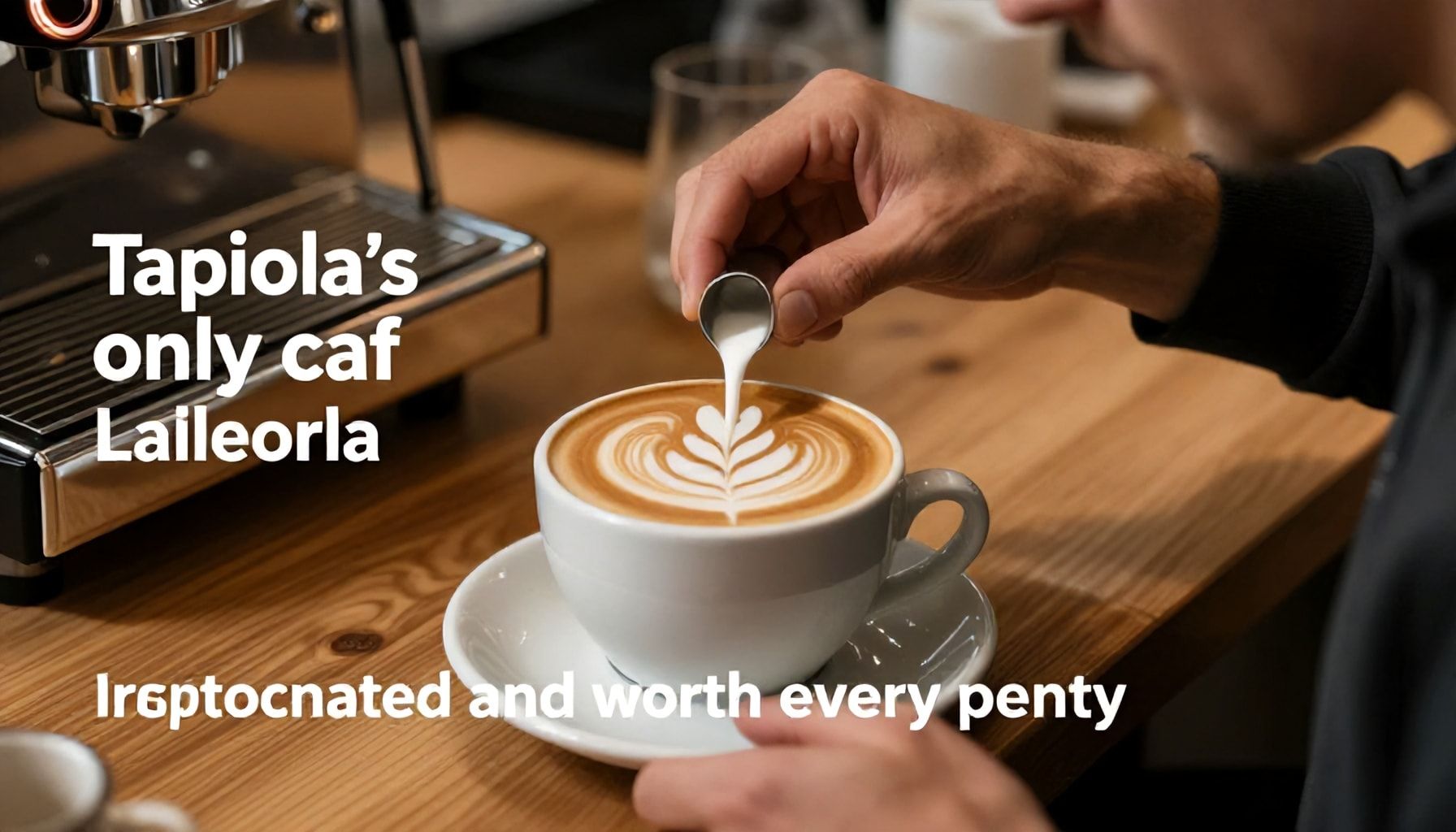 Tapiolan ainoa kahvila, jossa latte art -taidetta tehdään käsin – ja se maksaa sen arvoisen