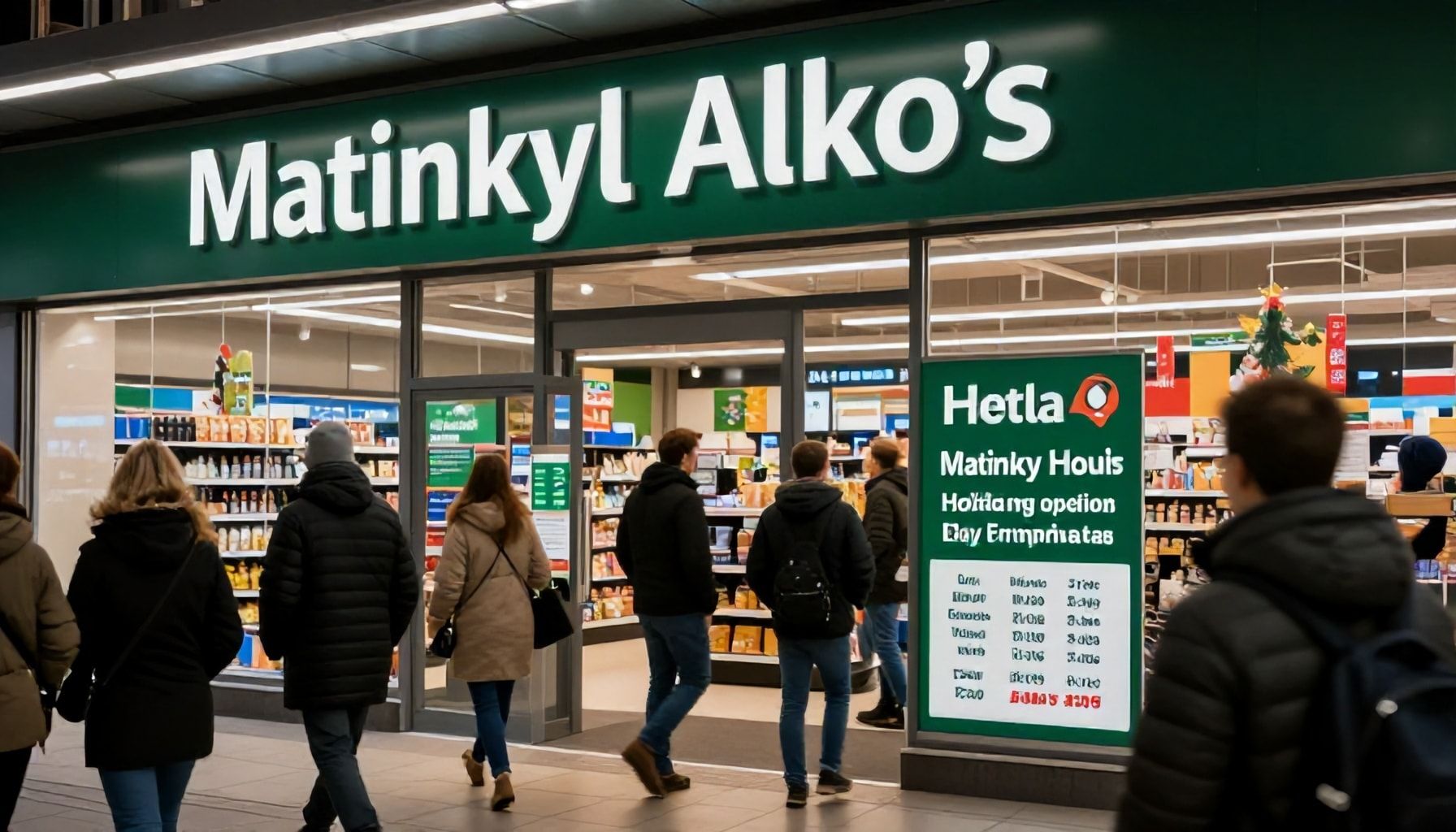 Tarkat aukioloajat: Milloin Matinkylän Alko palvelee jouluna, uudenvuodenpäivänä ja muina juhlina?*