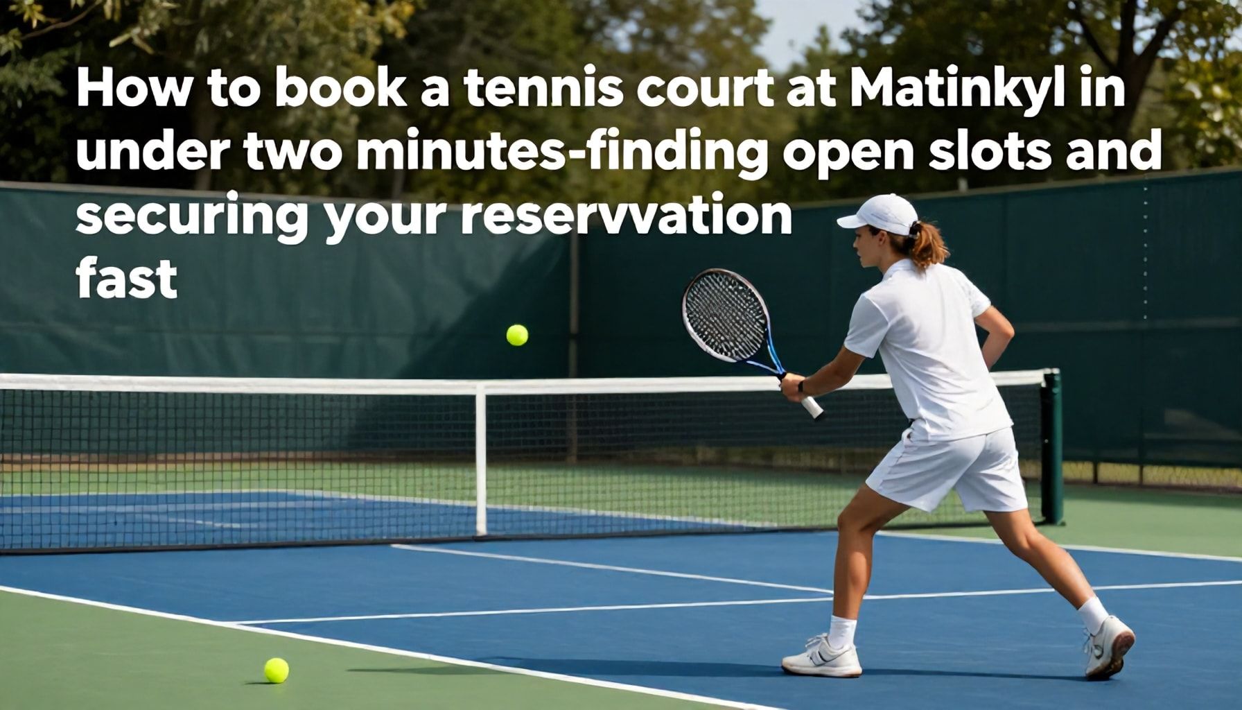 Tennis Matinkylä kenttä varaus askel askeleelta: näin löydät vapaat ajat ja vahvistat vuorosi alle 2 minuutissa