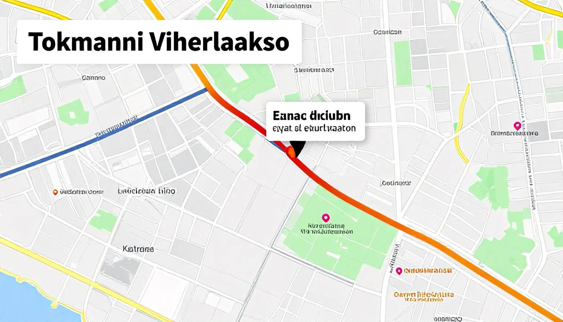 Tokmanni Viherlaakson täsmällinen sijainti kartalla – näin löydät sen helposti navigoimalla tai julkisilla