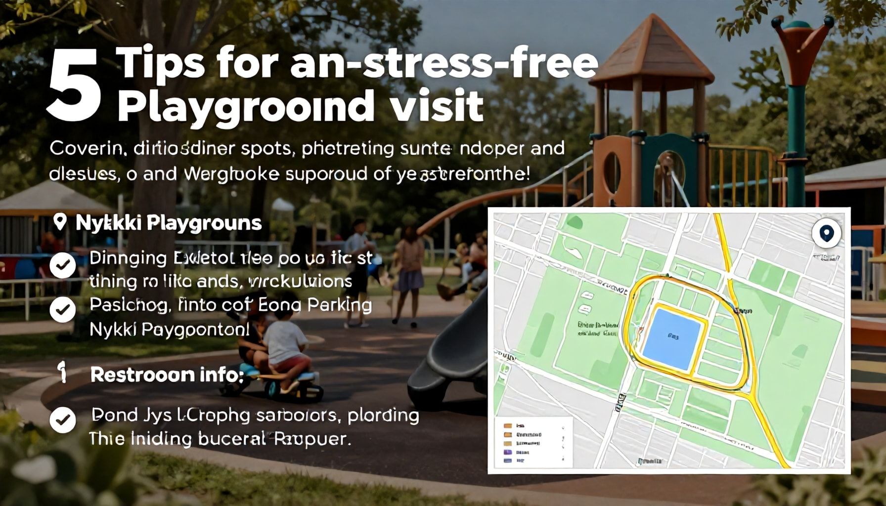 5 vinkkiä, joilla teet leikkipuistokäynnistä stressitöntä: ruokailupaikat, parkkipaikat ja wc-tiedot