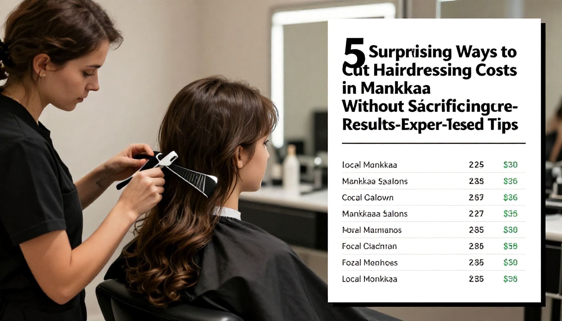 5 yllättävää tapaa säästää kampaajakuluissa Mankkaalla ilman että uhraat tulosta – asiantuntijoiden testatut vinkit