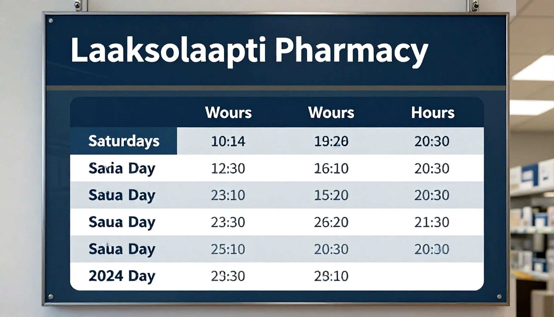 Apteekki Laaksolahden tarkat aukiolot arkisin, lauantaisin ja sunnuntaisin – vuodelle 2024 vahvistettu aikataulu
