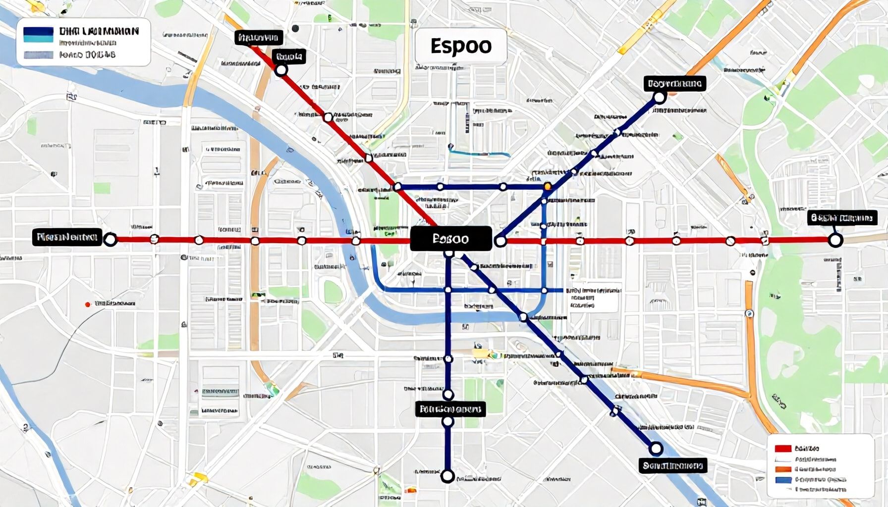 Espoon uusien metroasemien tarkat sijainnit kartalla – näin ne palvelevat juuri sinun arkirutiinejasi