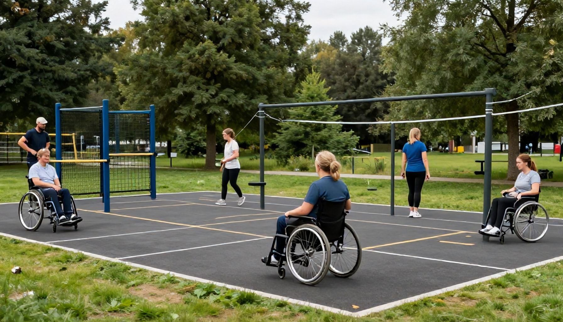 Esteettömän liikunnan edelläkävijä: Kuinka Espoonkartanon puisto palvelee liikuntarajoitteisia