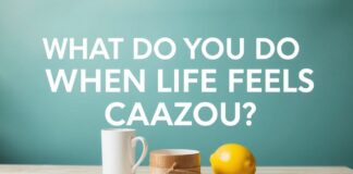 Mitä teet, kun elämä tuntuu sekavalta? What do you do when life feels chaotic?