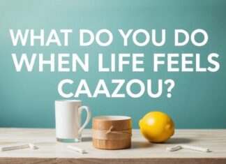 Mitä teet, kun elämä tuntuu sekavalta? What do you do when life feels chaotic?