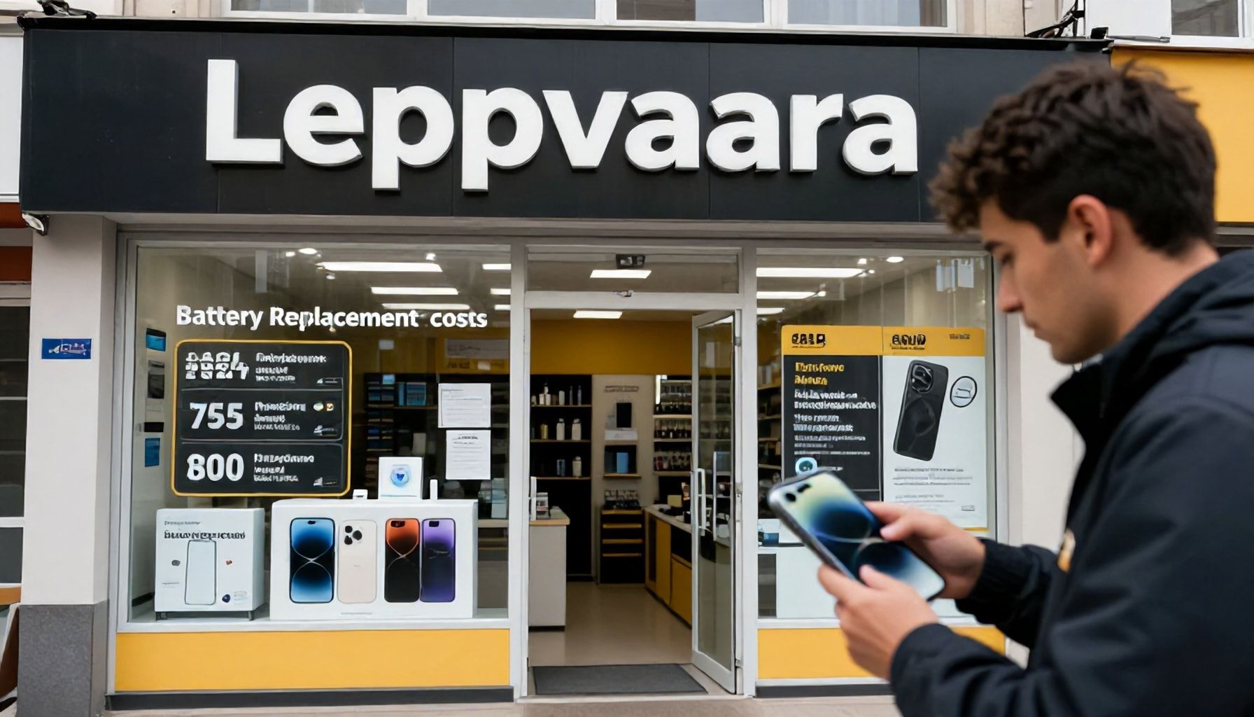 Hinnat auki: Paljonko puhelimen akun vaihto maksaa Leppävaaran luotetuimmissa liikkeissä vuonna 2024