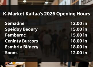 K-Market Kaitaan aukioloajat 2026 – suunnittele ostokset etukäteen