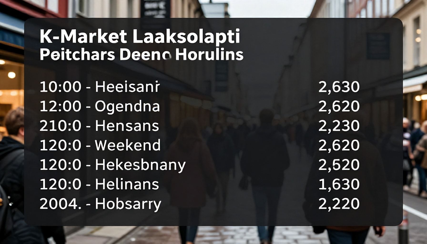 K-Market Laaksolahden tarkat aukiolot arkisin, viikonloppuisin ja pyhinä – päivittäin päivitettynä vuonna 2024
