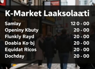 K-Market Laaksolahden aukioloajat 2024 – tarkistettu asiakkaalle