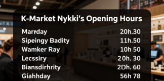 K-Market Nöykkiön aukioloajat 2024 – ajat ja poikkeukset selvästi