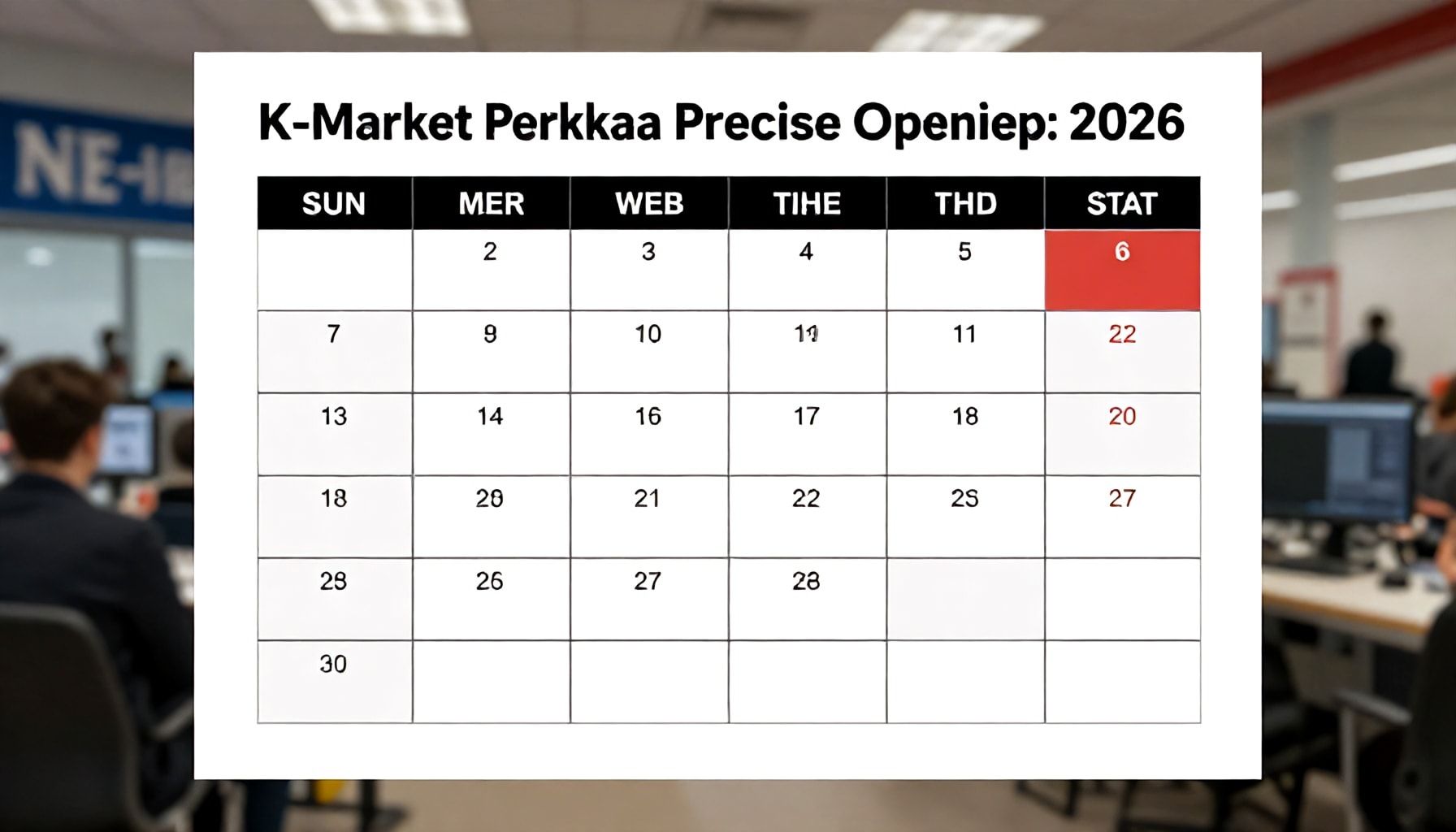 K-Market Perkkaan tarkat aukiolot 2026: arkipäivistä juhlapyhiin – tulosta tai tallenna tämä taulukko*