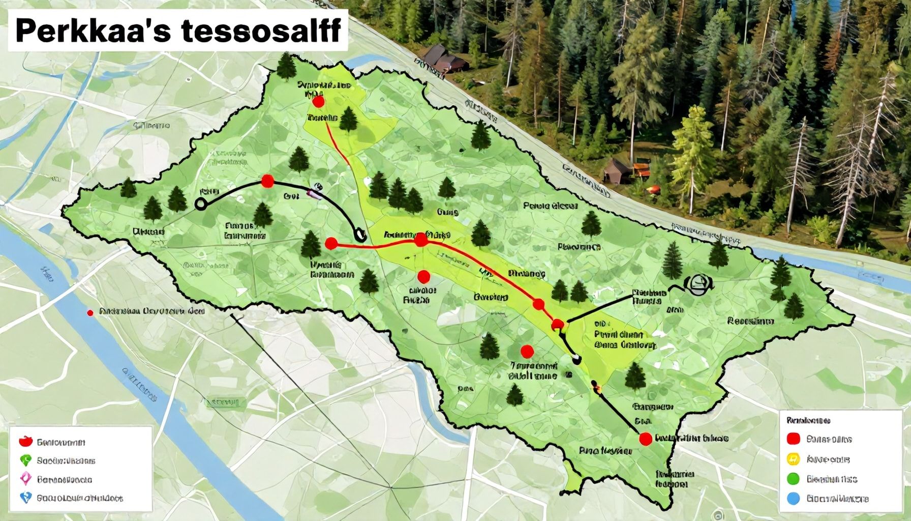 Kartta ja kausivinkit: Milloin Perkkaan metsiin ja puistoihin kannattaa suuntautua – ja milloin niitä pitää välttää
