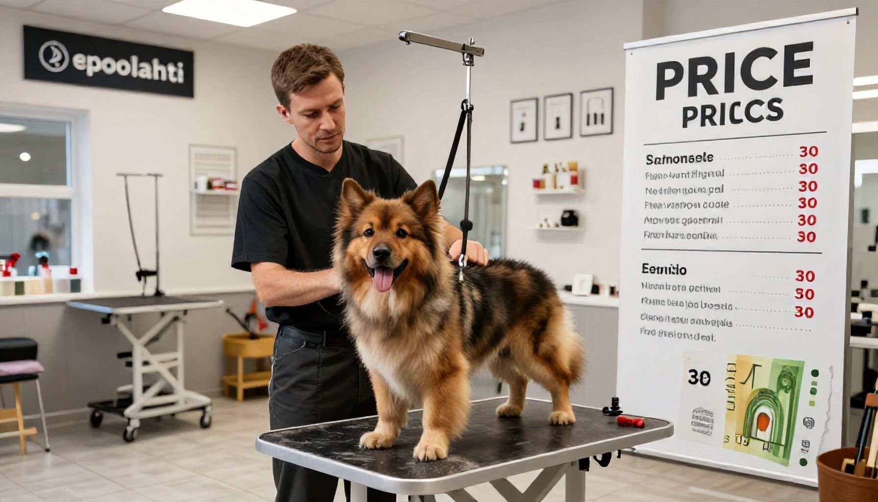 Koiranpesun hinnat Espoonlahdella: mitä saat 30, 50 ja 80 eurolla?