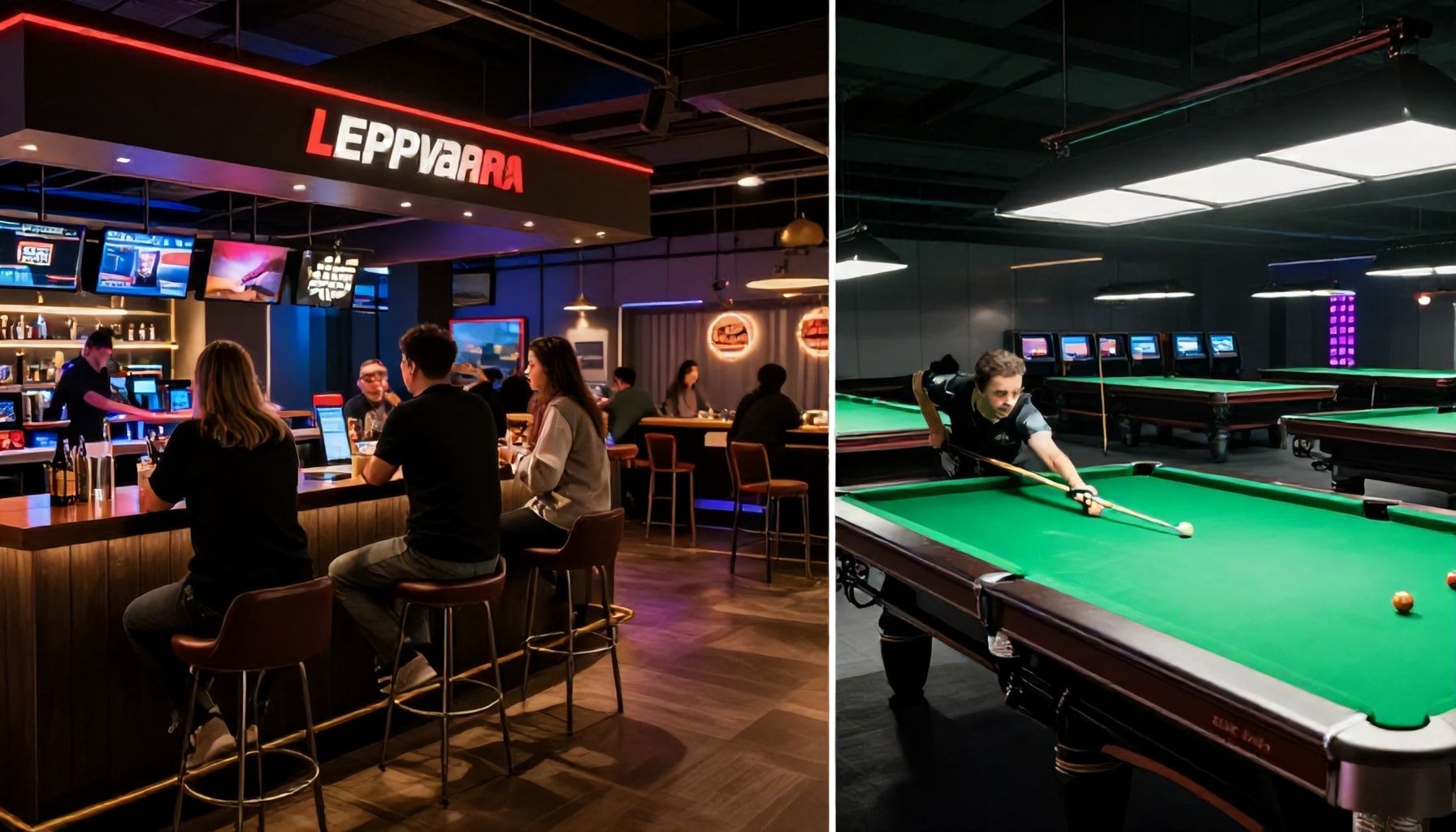 Kokemusten vertailu: Tässä on ero Leppävaaran biljardibaarin ja pelihallin välillä – miksi toinen sopii juhlijoille, toinen vakaville pelaajille