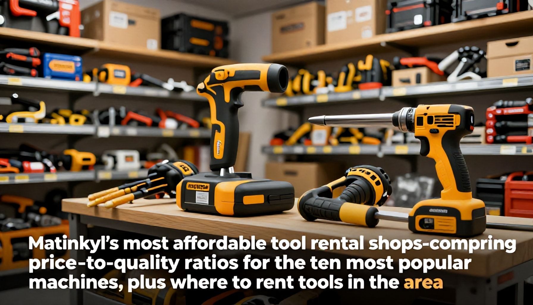 Matinkylän halvimmat työkaluvuokraamot – vertailu hinta-laatusuhteesta kymmenen suosituimman koneen osalta