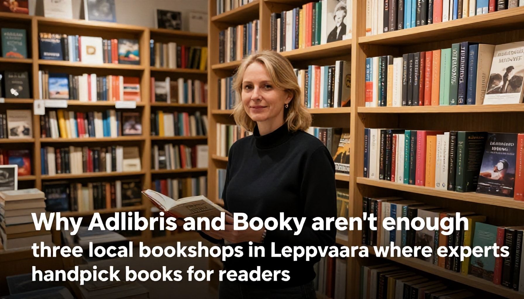 Miksi Adlibris ja Booky eivät riitä: 3 paikallista kirjakauppaa, joissa asiantuntijat valitsevat lukijoille