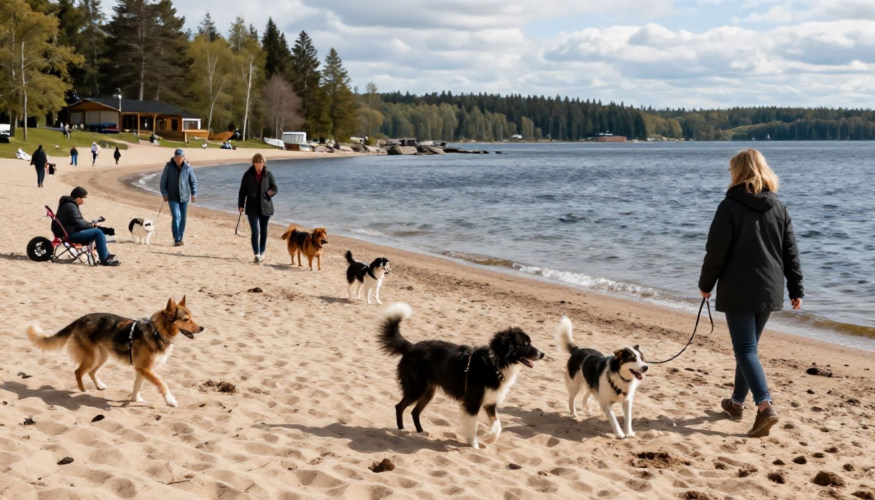 Miksi Laajalahden rannan hiekkaranta on koirien (ja omistajien) suosikki – vuodenaikojen mukaan