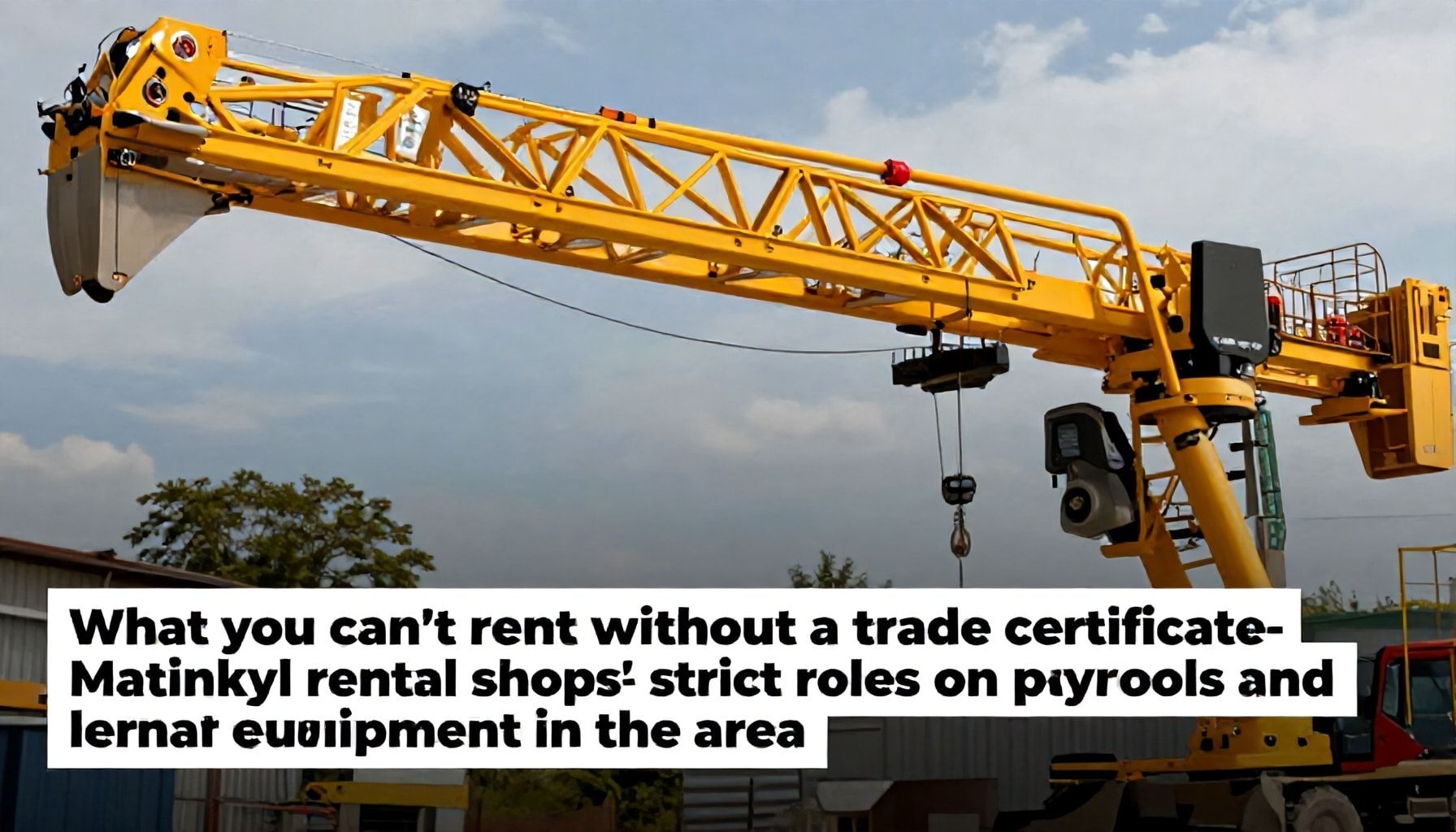 Mitä et saa vuokrata ilman ammattitutkintoa: Matinkylän vuokraamojen tiukat säännöt sähkötyökaluille ja nostureille