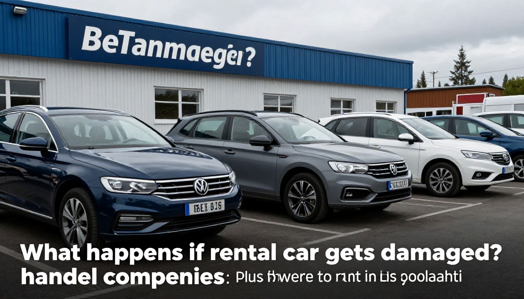 Mitä tapahtuu, jos autoon tulee kolhu? Näin neljä suurinta vuokraamoa käsittelee vahingot