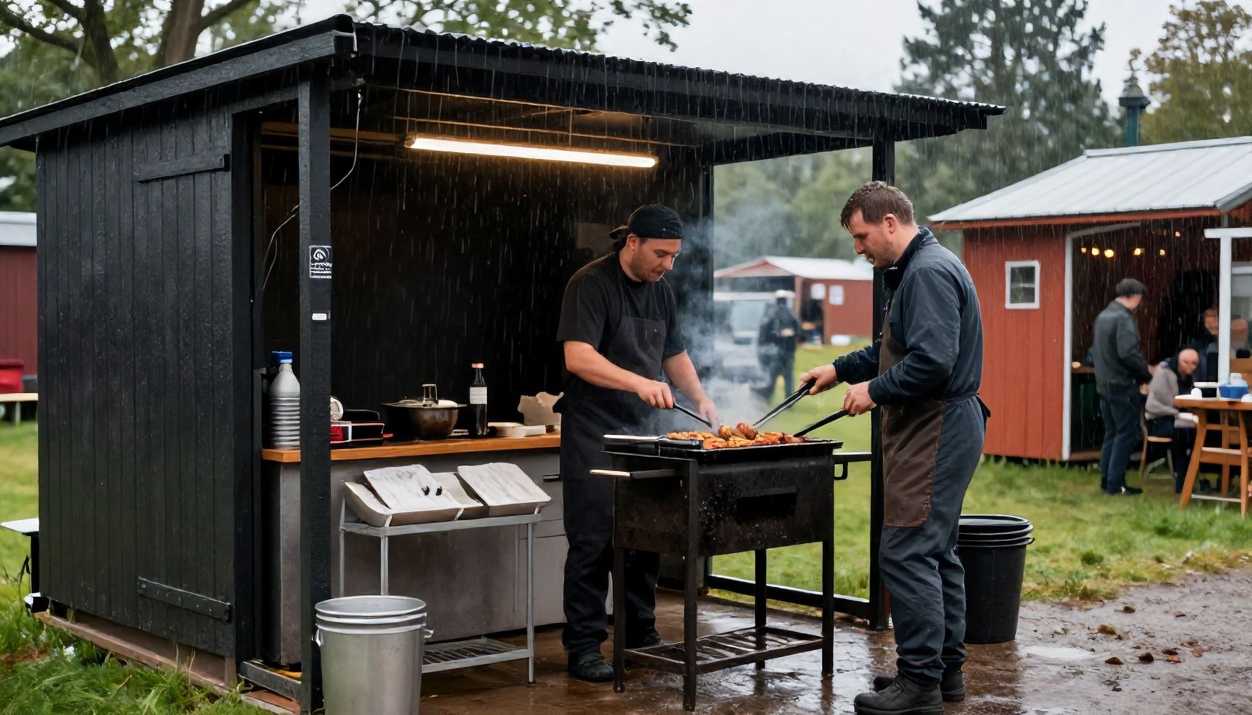 Miten grillaus onnistuu sateellakin – Laaksolahden katoksen salaisuudet ja varmuusvinkit huonolla kelillä