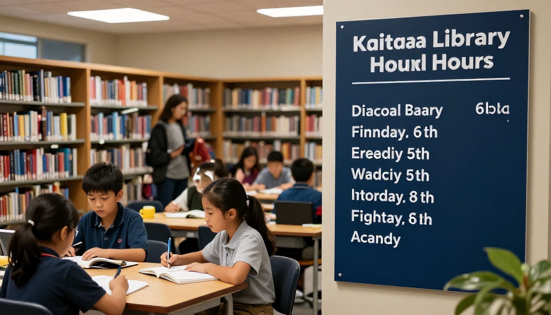 Näin Kaitaan kirjaston aukioloajat sopivat kiireisen arjen rytmiin: opiskelijan, vanhemman ja yömyöhään heräilijän opas