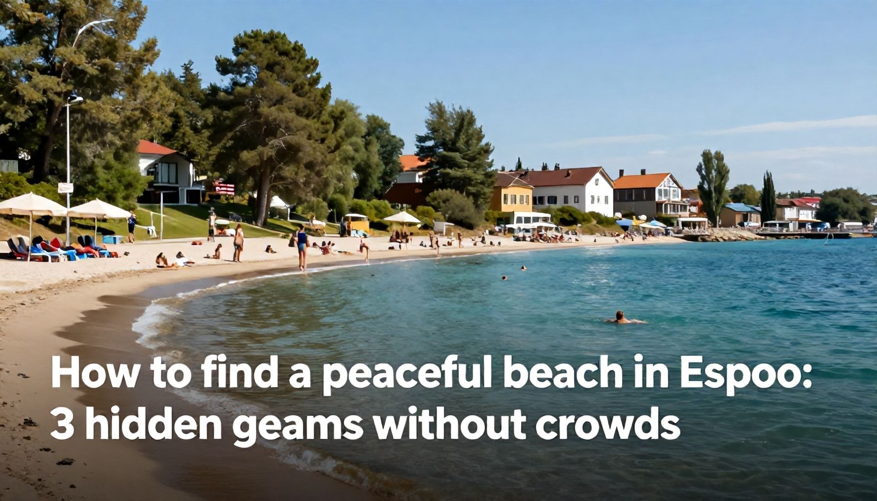 Näin löydät rauhallisen uimarannan Espoosta: 3 vähän tunnettua helmiä, joissa ei ole tungosta