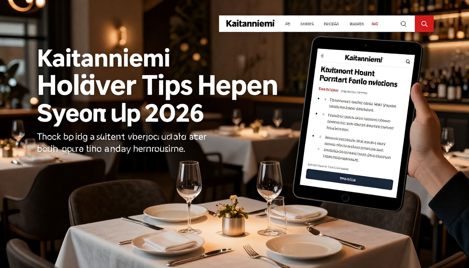 Näin varaat pöydän Kaitananniemen kuumimmista ravintoloista ennen kuin ne täyttyvät (vinkit suoraan varausjärjestelmien takaa)*