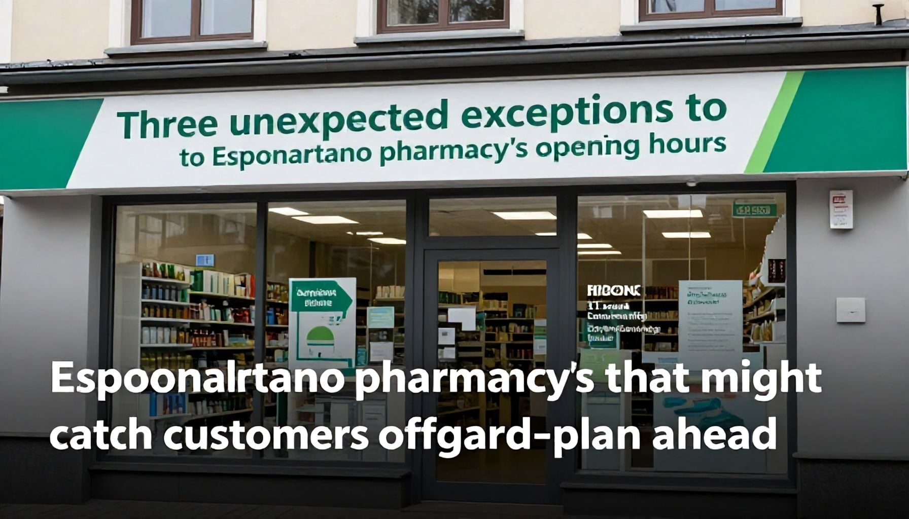 Nämä 3 yllättävää poikkeusta Espoonkartanon apteekin aukioloissa voi yllättää – valmistaudu etukäteen