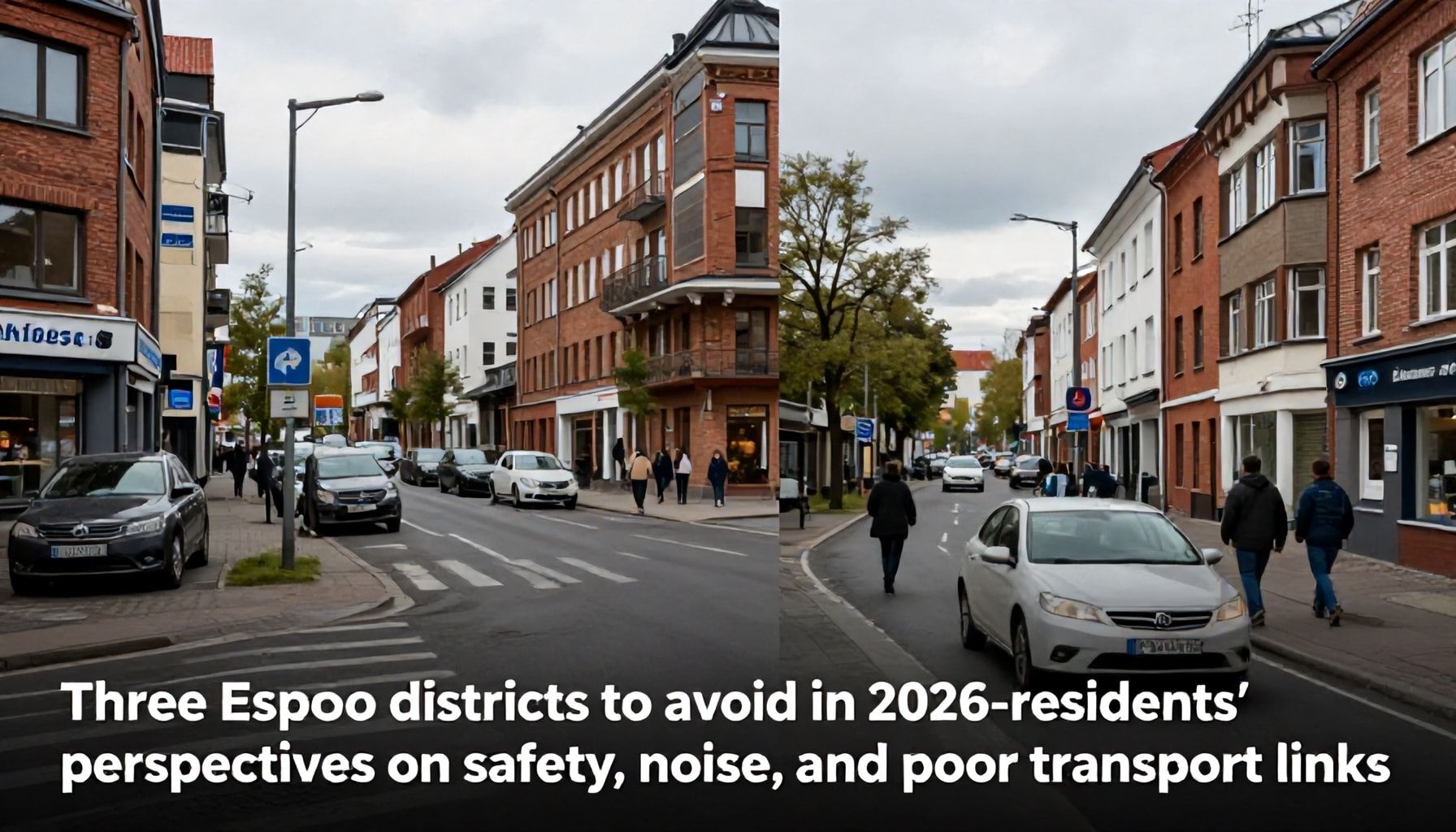Nämä kolme Espoon kaupunginosaa kannattaa välttää: turvallisuus, melu ja huonot kulkuyhteydet asukkaiden silmin