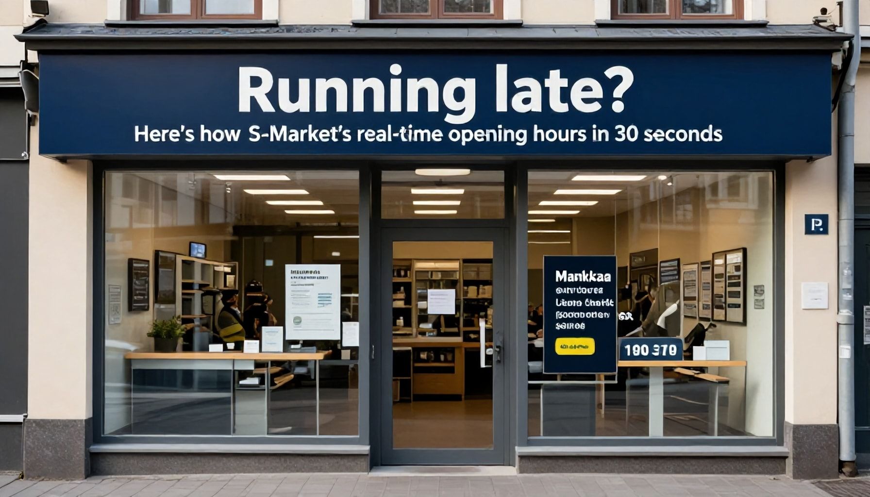 Oletko myöhässä? Näin tarkistat Mankkaan S-Marketin reaaliaikaiset aukiolot 30 sekunnissa