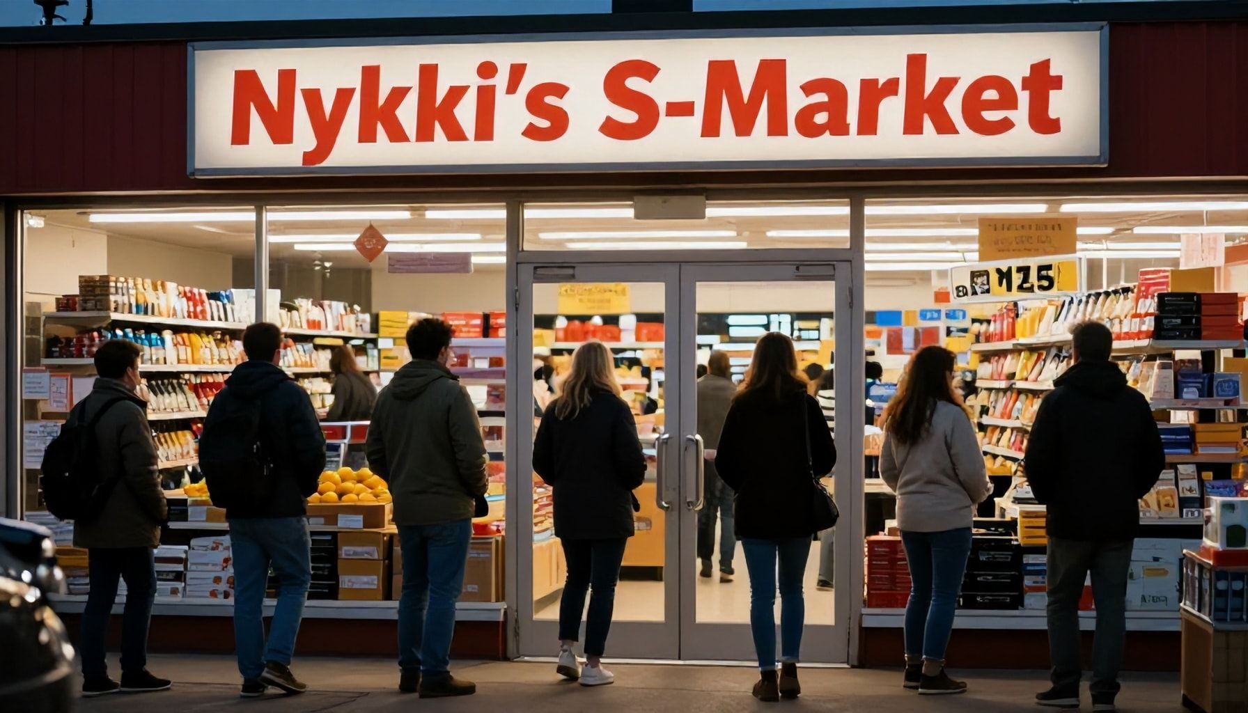 Oletko myöhässä? Tässä ovat Nöykkiön S-Marketin viimeiset hetket illalla – ja mitä tehdä, jos ovi on jo kiinni